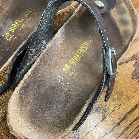 Birkenstock Black Leather Sandals - Picture 2 of 5